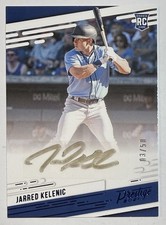 Jarred Kelenic 2021 Panini Chronicles Prestige Blue Rookie Auto #d 3/50 #PR-JK