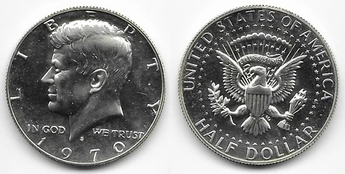 1970 S Kennedy half dollar 50 cents 50c PROOF San Francisco