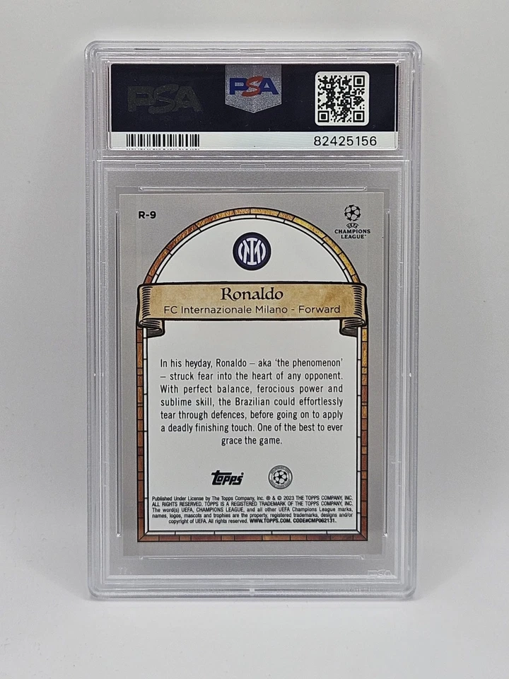 Topps Merlin Chrome Renaissance Ronaldo Nazario PSA 9 # R-9 - Bild 2 von 2