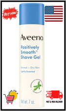Aveeno Positively Smooth Moisturizing Shaving Cream, Shave Gel with Aloe, 7 Oz