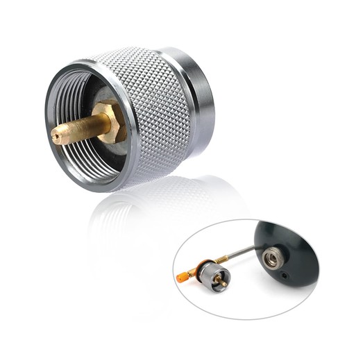 Camping Stove Adapter 0.2lb Propane Adapter Small Tank Input and Lindal Valve...