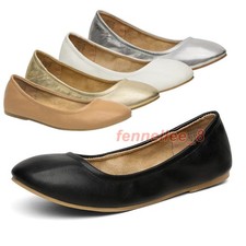 Women Slip on Walking Flat Shoes Round Toe Comfortable Ballerina Ballet Flats
