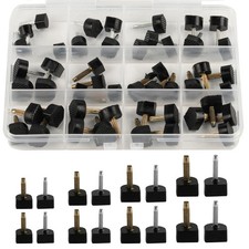 24 Pairs High Heel Tips Shoes Replacement Tap Caps,12 Size  8-12.5mm ,U-Sha...