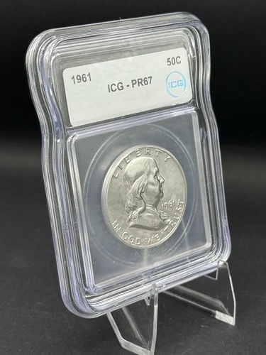 1961 Franklin Half Dollar ICG PR67 Proof 90% Silver 50C