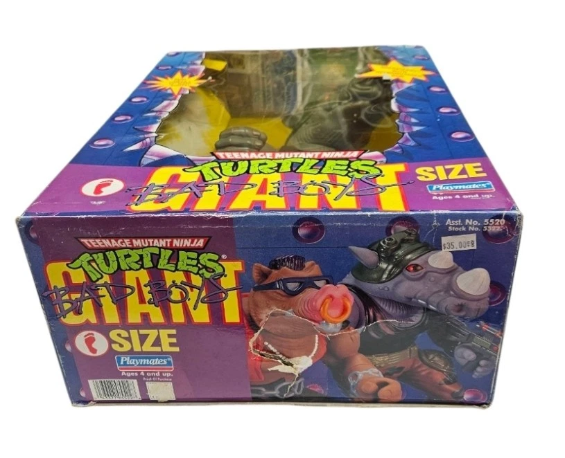 Tortugas Ninja Adolescentes Mutantes Rocksteady 1991 tamaño gigante Bad Boys vintage Foto 4 de 4