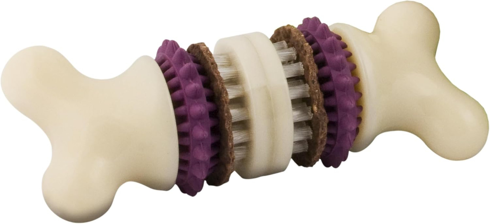 Busy Buddy Bristle Bone - Chew Toy for Dogs - Boredom Relief & Dental Care - ...