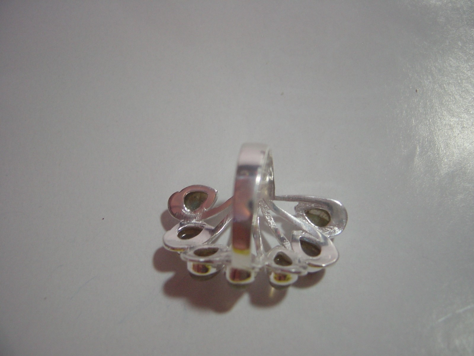 MASSIVE SOLID SILVER SUPERB GENUINE LABRADORITE L… - image 6