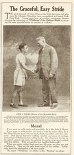 1908 Humphrey O'Sullivan Rubber Heels John J Hayes Marathon Race Foley Photo Ad