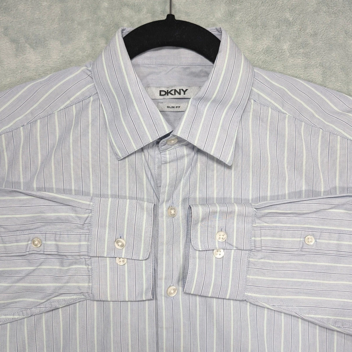 DKNY Slim Dress Shirts for Men for sale | eBay