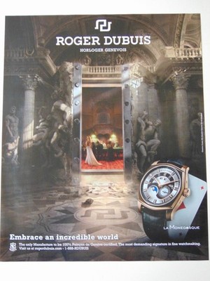 2012 ROGER DUBUIS WATCH  print ad