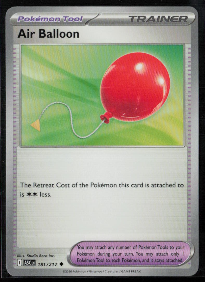 AIR BALLOON 181/217 Uncommon Ascended Heroes Pokemon Near Mint