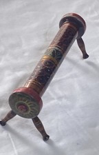 Antique Collectible Hand Carved Wooden Lacquer Painted mystery use