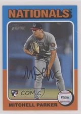 2024 Topps Heritage High Number Color Swap Variation Mitchell Parker Rookie RC