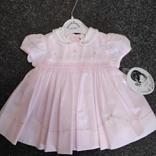 SALE NEW PINK SARAH LOUISE GIRLS BABY DRESS STYLE C71005-1 SIZE NEWBORN 6 MONTHS