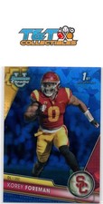 Korey Foreman 2023 Bowman University Chrome Sapphire #190 USC Trojans 102