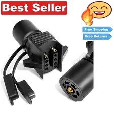 Weatherproof 7 Way to 4 Way Trailer Connector for Trucks and RVs - Secure Fit