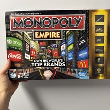 **100% COMPLETE** Monopoly Empire Gold Edition 2013 Board Game Top Brands A4770