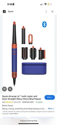 Dyson Airwrap i.d.™ multi-styler and dryer Straight+Wavy (Vinca