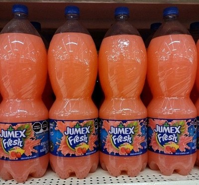 4X JUMEX FRESH CONGA FRUIT DRINK / JUGO SABOR CONGA - 4 BIG BOTTLES OF 68oz EACH
