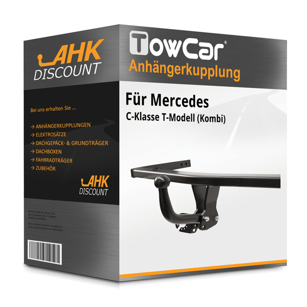 FüR Mercedes C-Klasse T-Modell (Kombi) 03.21- Towcar AnhäNgekupplung Starr Neu-image