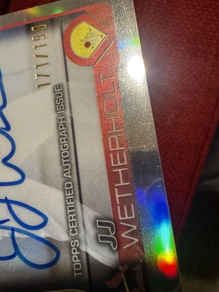 🔥JJ Wetherholt 2025 Topps Pro Debut Chrome Refractor ON CARD AUTO /199 #PDC94🔥 - Image 2 of 3