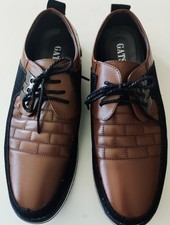 Gatsby Mens 10 Brown Lace Up Leather Loafers