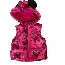 Disney Minnie Mouse Hooded Mickey Ear Puffer Vest