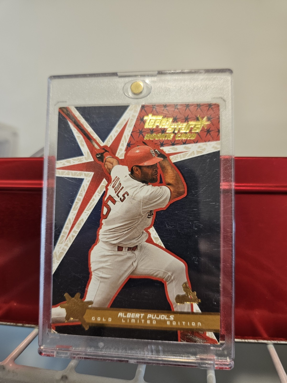 2001 Topps Stars - Albert Pujols #198 Gold /499 Rookie Card