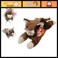 Pounce the Cat - TY Beanie Baby Plush Toy, Collectible Stuffed Animal, Cat Lover