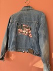 Harley-Davidson Denim Jacket With American Flag Logo, Women’s Size L — photo 8