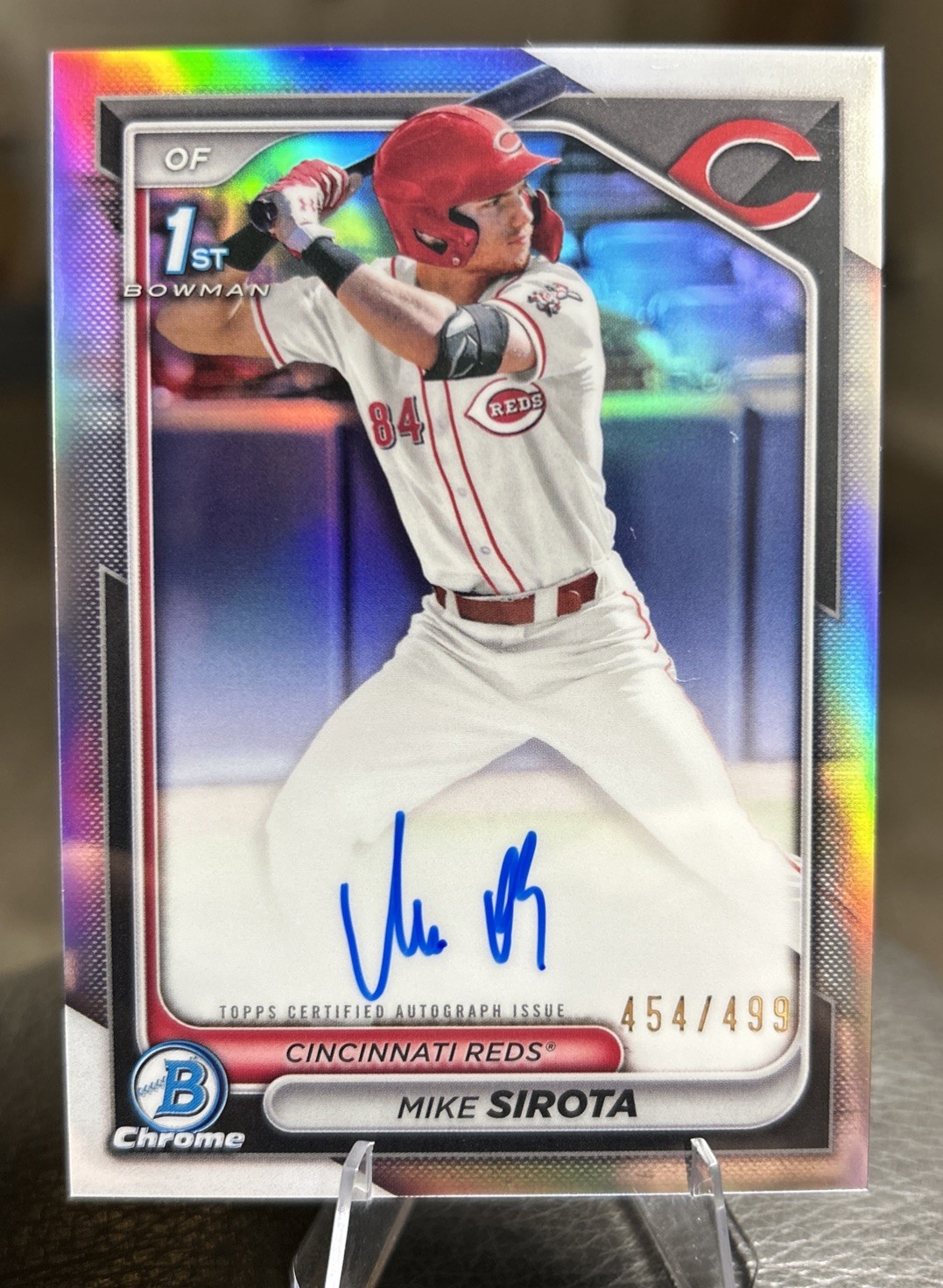 2024 Bowman Draft Chrome Prospect Autographs Mike Sirota #CPA-MS Refractor /499