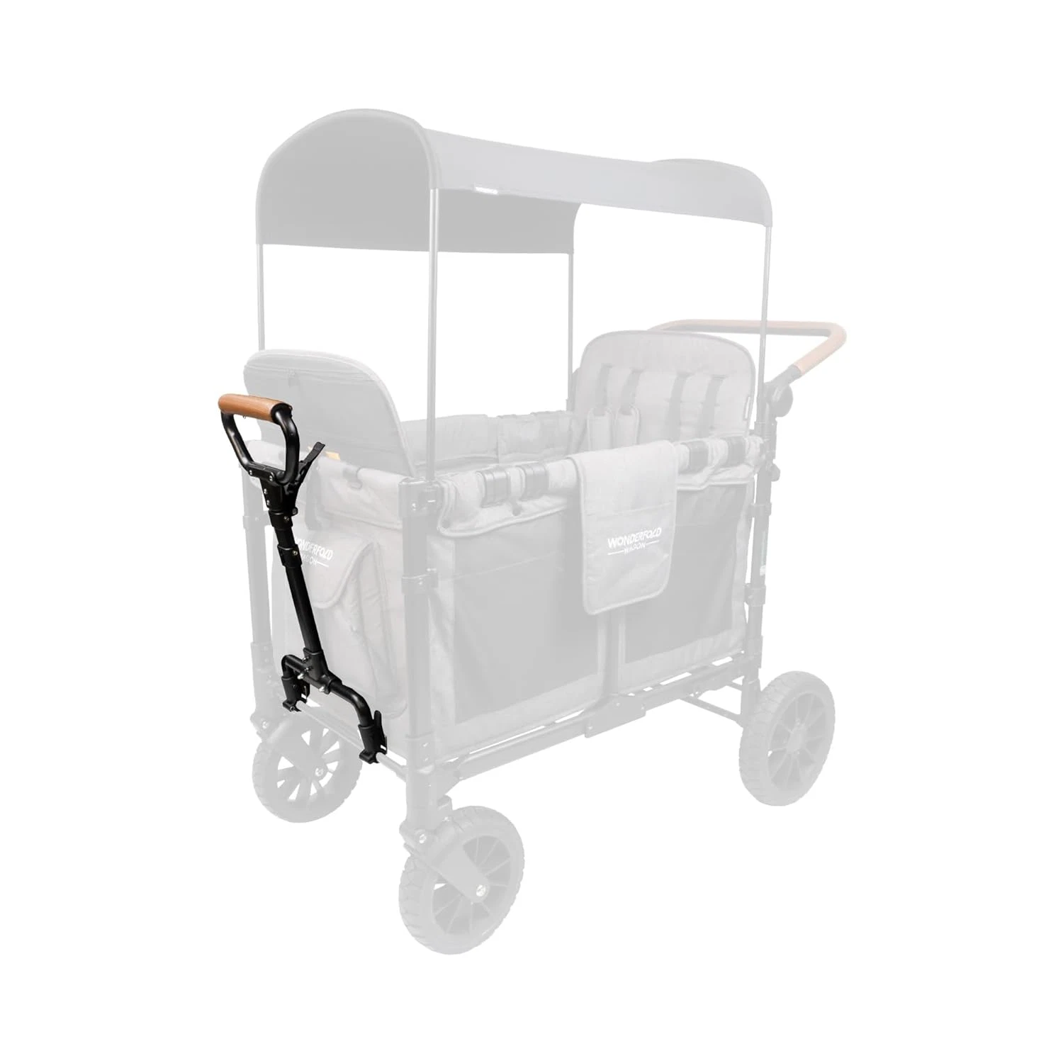 Adjustable Vegan Leather Stroller Wagon Pull Handle for W-Series Models