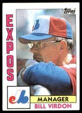 Bill Virdon 1984 Topps #111 Montreal Expos MLB READ FREE SHIPPING AutographDen