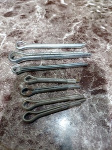 COTTER PINS LOT OF 7  3"1/2 " STEEL 3"1/4 An 2"1/4