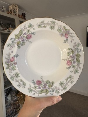 6er Set tiefe Suppenschale Schüsseln Vintage Herzogin Victoria 669 Bone China Made in UK