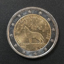 ​2 Euro Commemorative Coin Estonia 2021 - The Wolf (National Animal)  Circulated