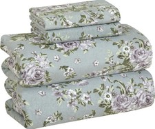 Flannel Sheets Queen Size, Warm Extra Soft - Deep Pockets, Breathable, All Se