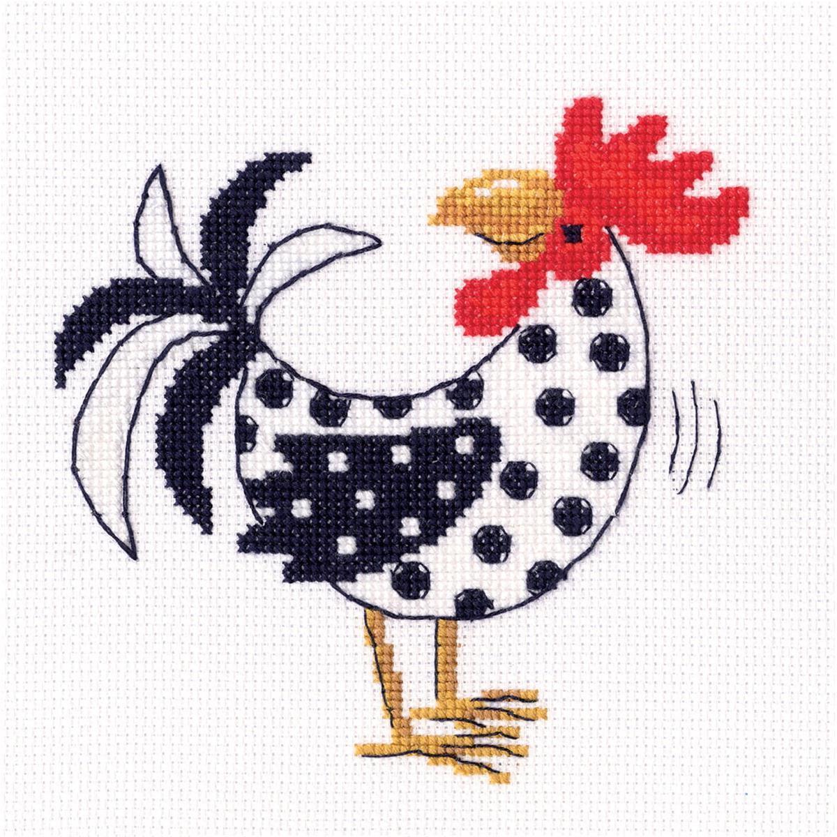 RTO counted Cross Stitch Kit ""Cheerful mood"" C276, 12x12 cm, DIY