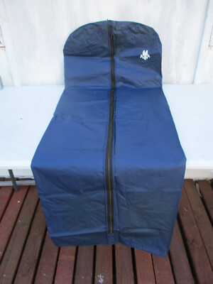 Garment Bag, Vintage American Airlines Vinyl MCM Blue 1945-62 Logo