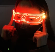 7 Color LED Flashing Light Up Glasses Party Cosplay