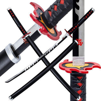 #ad Demon Slayer Tanjiro Kamado#x27;s Black Nichirin Katana 2.0 Tanjiro Sword Metal $53.95