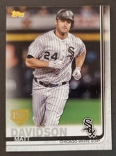 2019 Topps #188 Matt Davidson WHITE SOX Gold 150 year stamp baseball card NM/MT
