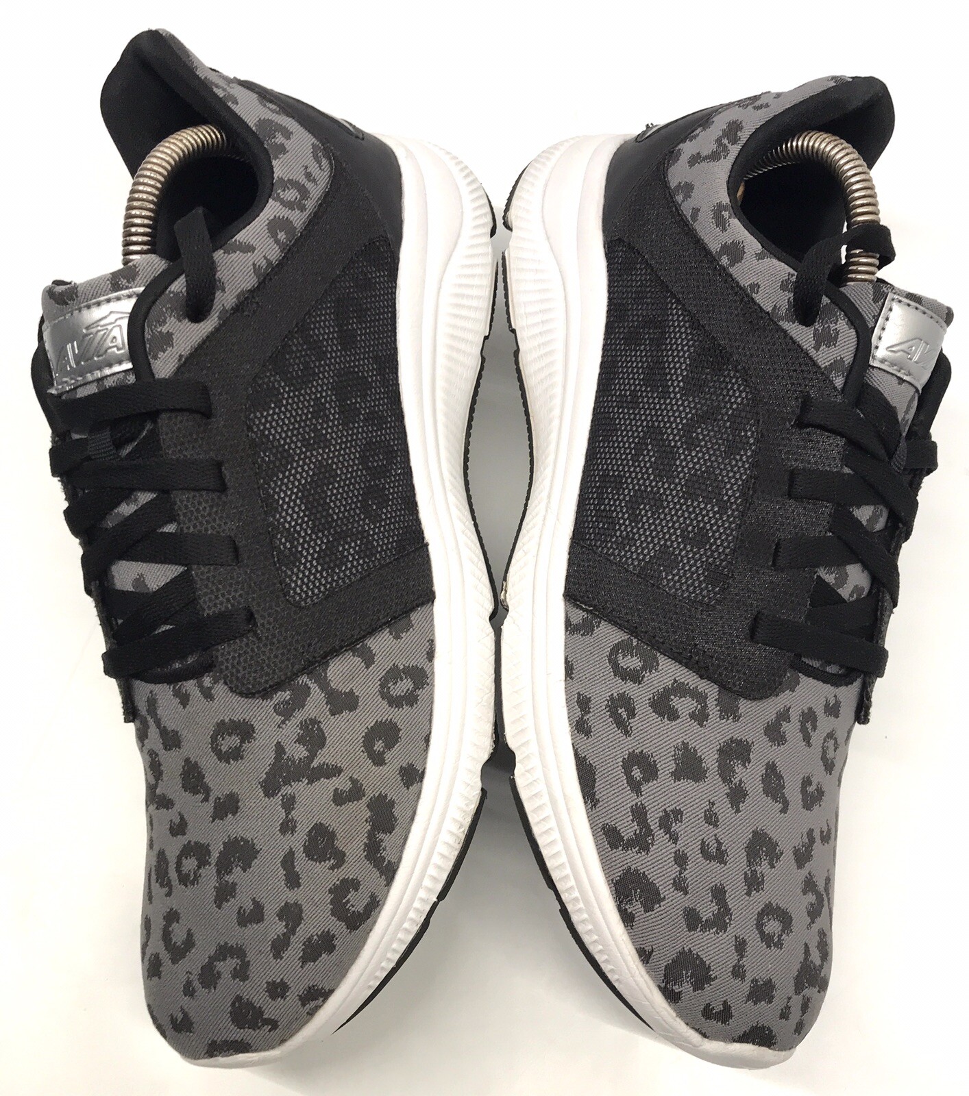 SAOLA Scarpe AVIA donna memory foam nero grigio stampa lepardo taglia 10 sneakers leggere