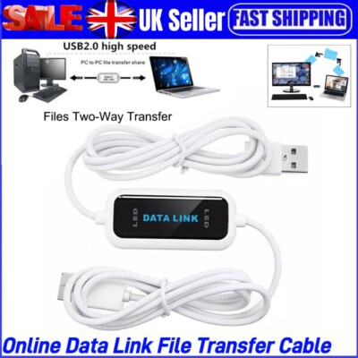 480Mb/s USB Datenübertragungskabel Online Link Datei PC zu PC Bridge für PC Laptop