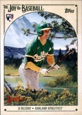 JJ Bleday 2023 Topps X Bob Ross The Joy of Baseball Rookie #22 Oakland Athletics