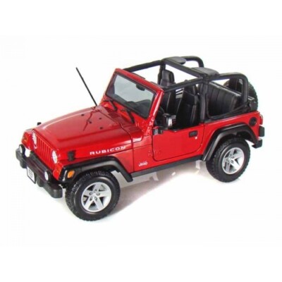 Maisto Jeep Rubicon レッド Jeep Wrangler Rubicon Red 1:18 Die-cast Vehicle Maisto Spcl