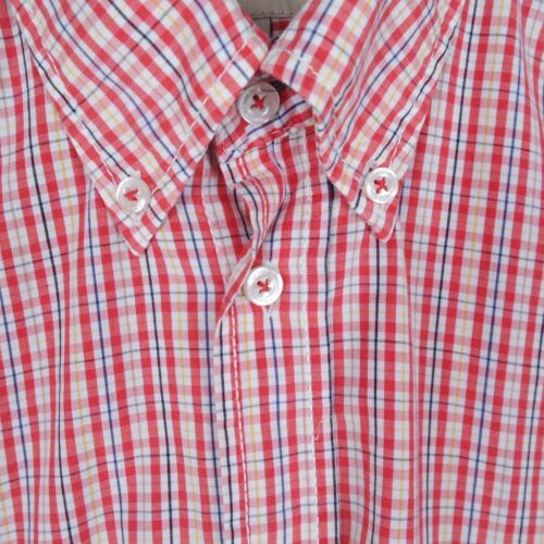 Mens CAMEL ACTIVE Shirt XL Size Vintage Check Plaid Short Sleeve Casual Top - Picture 5 of 12