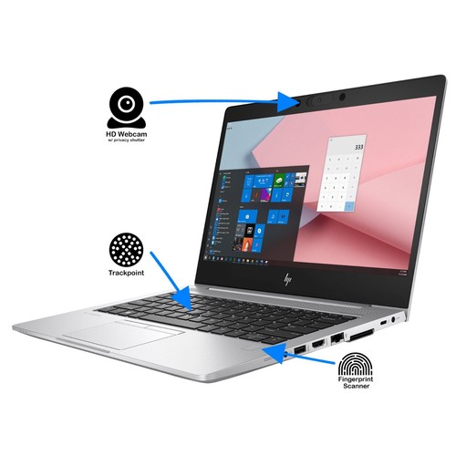 13.3 HP EliteBook Laptop: Intel i7 Quad Core! FHD 1080P TouchScreen! Windows 11! - Picture 10 of 22