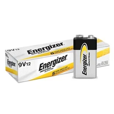 12 Energizer Industrial EN22 9 Volt 9v Alkaline Batteries Exp. 2029