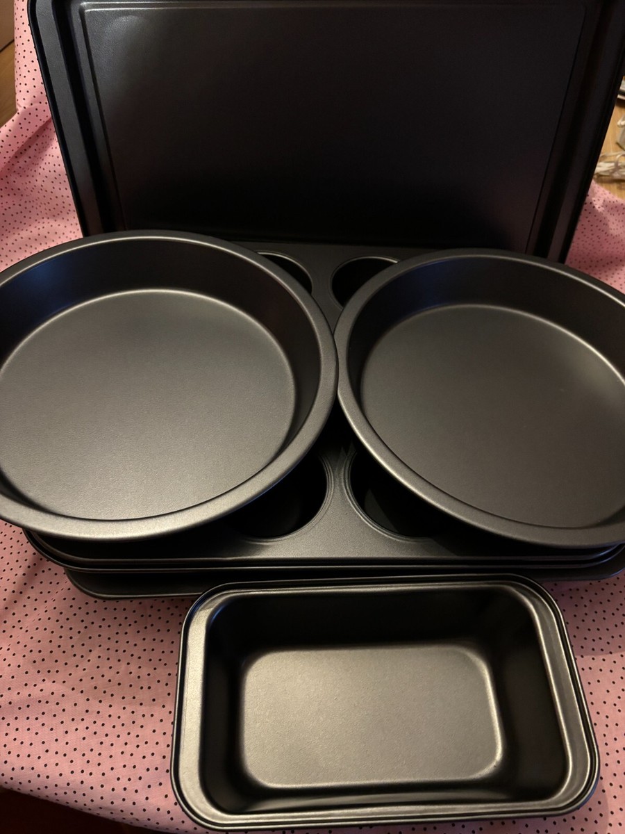 Amazon Basics Piece Nonstick, Carbon Steel Oven Bakeware Baking Set BRAND  NEW